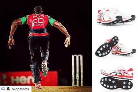 Carlos Brathwaite bowling for the SKN Patriots during the CPL 2015